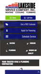 Mobile Screenshot of lakesideservice.com